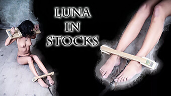 Luna'S Foot Fetish Punishment In Bondage Stocks